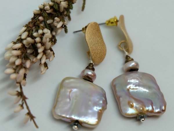 Keshi pearl earrings 2