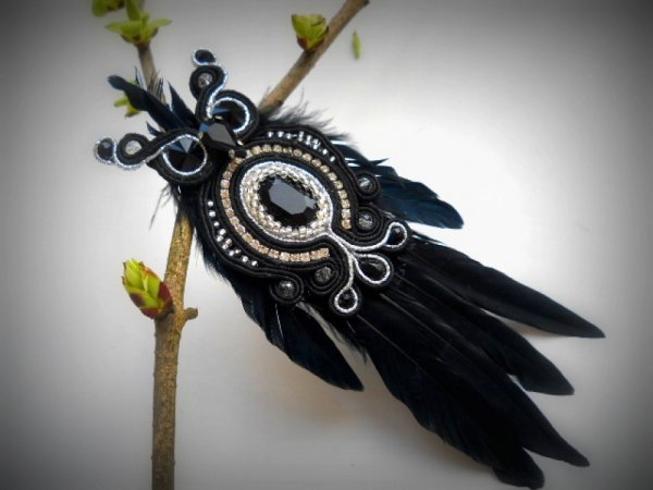 sagės "Pelėdos I" - Soutache