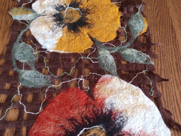 veltas takelis " Žemės gėlės" - Tablecloths & napkins