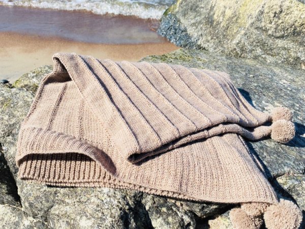 GP-1243 Alpakos vilnos megztas pledukas kūdikiui su burbulais 3