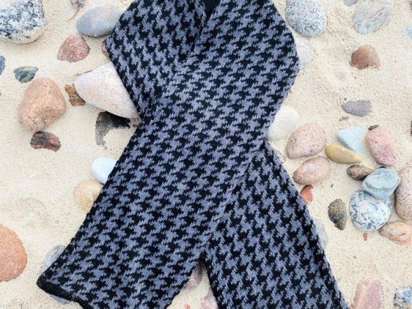GP-1266 Megztas vyriškas šalikas pilkos spalvos - Scarves & shawls