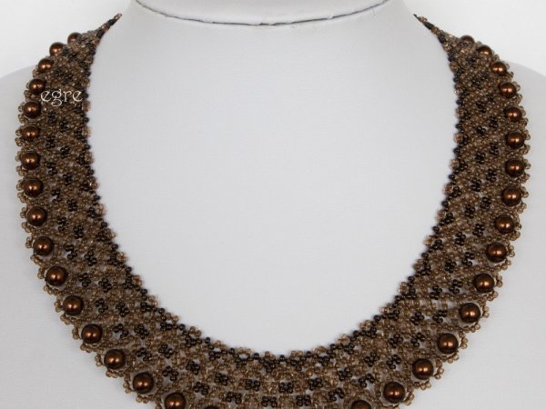 Choker Chocolate  - Biser