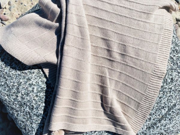 GP-1260 Merino vilnos pledukas smėlio spalvos 3