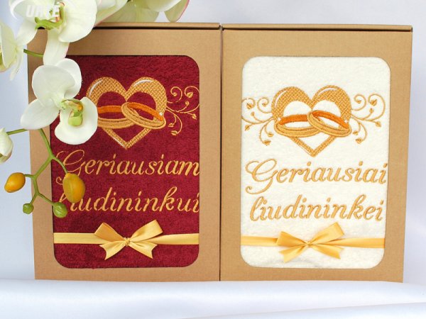 Dovanos patiems geriausiems liudininkams su auksiniais žiedais! ♥ - Needlework