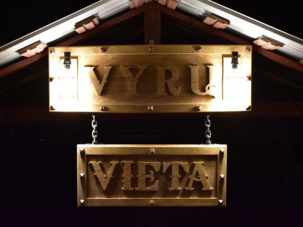 Signboard "Man's place" (Vyrų vieta) 2