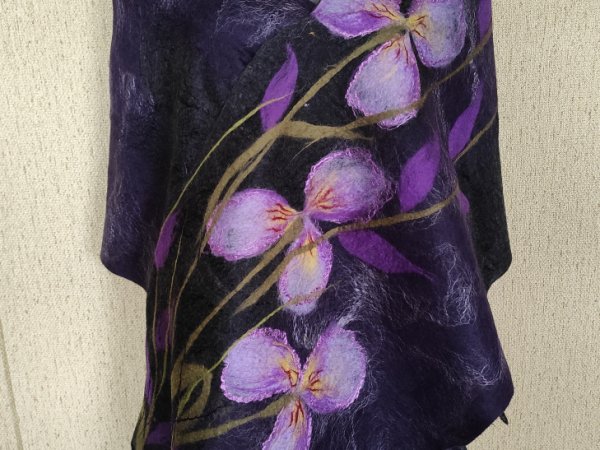 veltas šalikas "Vilkdalgių žydėjimas" - Scarves & shawls