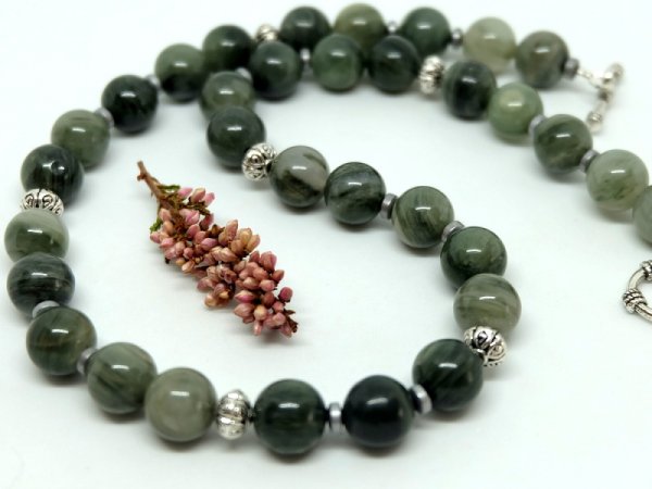 Natural green jasper necklace - Necklace