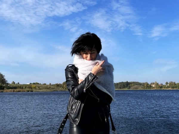 moteriškas šalikas "Jaukumas" - Scarves & shawls