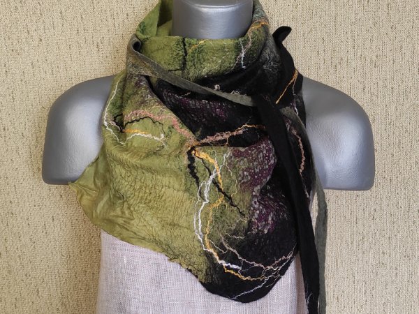 veltas šalikas surišamas " Austeja" - Scarves & shawls
