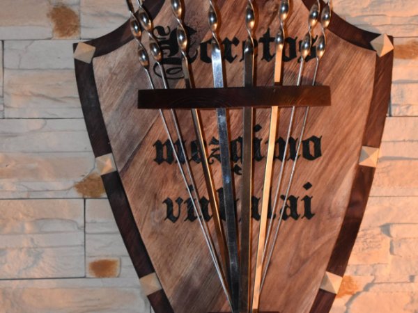 Wooden signboard- shield  - Woodwork