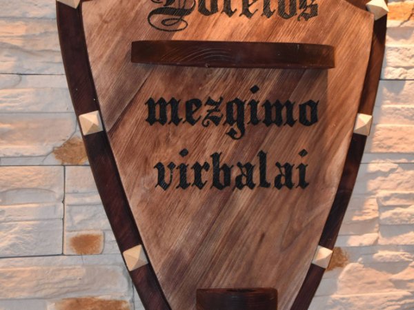 Wooden signboard- shield  2