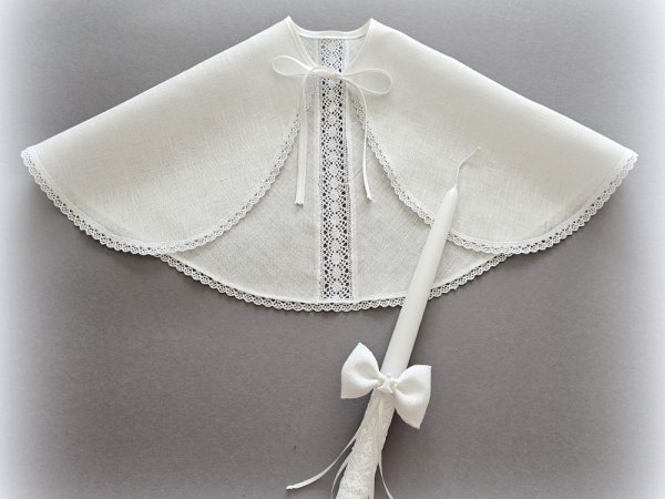 Krikstynu skraiste-Siuvinėta krikšto skraistė- Krikšto žvakė MAM - Accessory