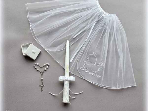 Krikštynoms: krikštynų skraistė ir krikštynų žvakė - Dresses