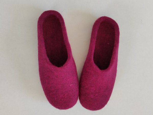 Veltinės tapkutės Ryški pink - Shoes & slippers