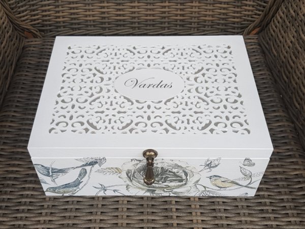 Ažurinė dėžutė - Decoupage