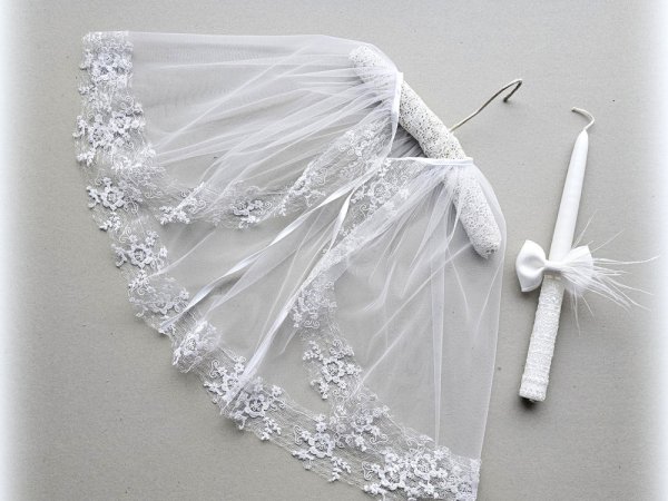 Prabangi krikštynų skraistė su krikštynų žvake - Other clothing