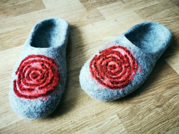 Veltos šlepetės Rožytė - Shoes & slippers