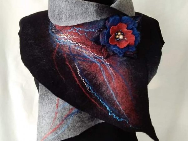 Veltas pilkas šalikas - Scarves & shawls
