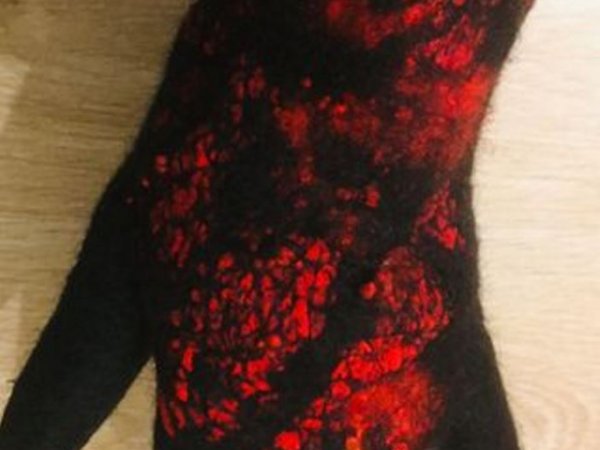 Pirštuotos pirštinės ,,Aistra" - Gloves & mittens