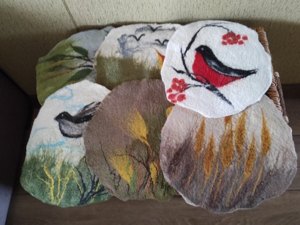 Veltinio servetėlės" Gamtos palytėtos" - Tablecloths & napkins