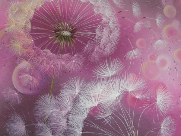 Oil painting "Fluff" 50x50 - Oil painting