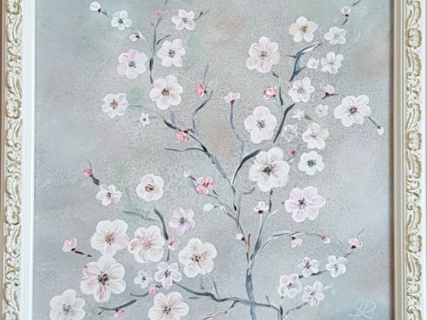 paveikslai_Gėlės - Acrylic painting