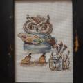 Painting "Owl Painter" - Needlework - sewing