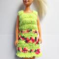 Colorful dress for Barbie - Dolls & toys - needlework
