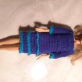Blue dress for Barbie - Dolls & toys - needlework