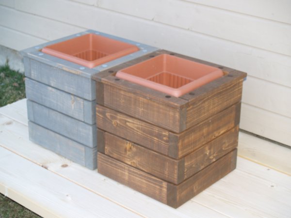 wooden outdoor pots 2
