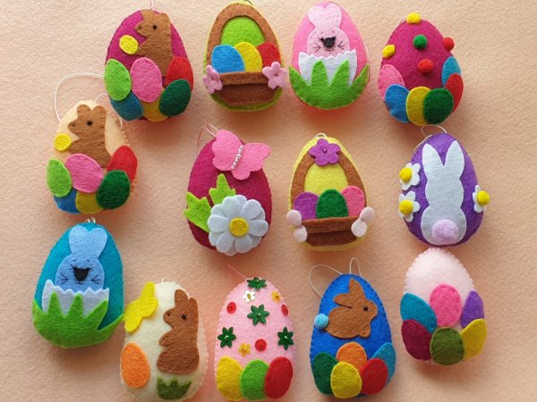 Kiaušiniai iš veltinio - Dolls & toys