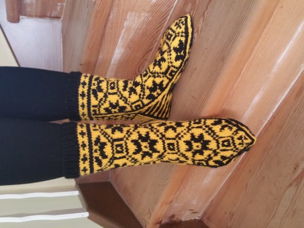 Virbalais megztos kojines - Socks