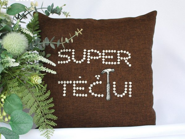 Dovana auksarankiam tėčiui - pagalvėlė - For interior