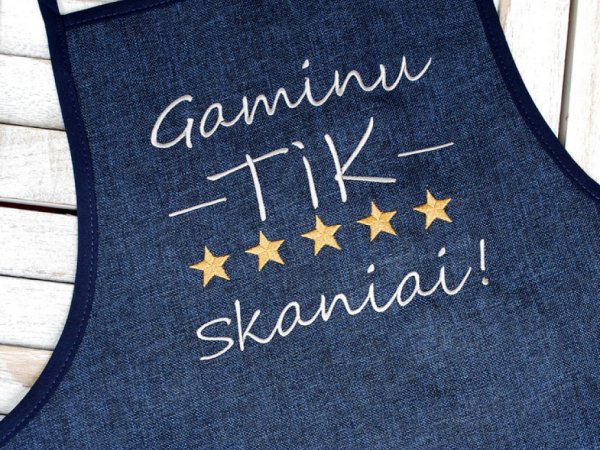 Virtuvės prijuostė "Gaminu TIK skaniai!" 1