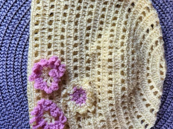 Crocheted summer hat for a 4-6 year old girl, handmade, single crochet. - Hats 
