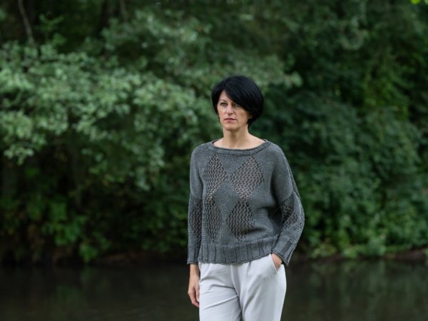 moteriška palaidinė "Rombai" - Blouses & jackets