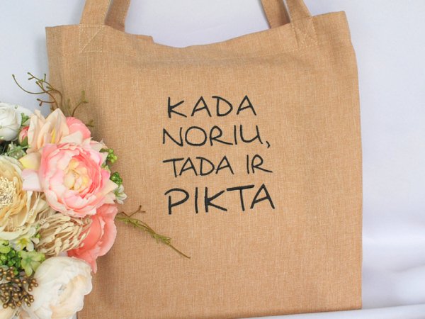 Kada noriu, tada ir pikta -pirkinių maišelis - Handbags & wallets