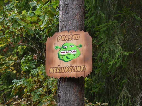 Iškaba "Prašau nešiukšlinti" 2