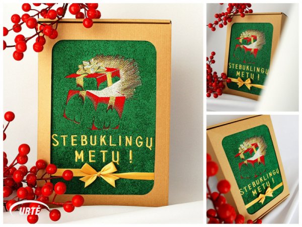 Stebuklinga dovana - Kalėdinių dovanų idėja - siuvinėtas rankšluostis 3