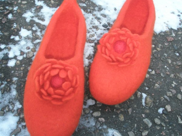 oranžines kambario šlepetės - Shoes & slippers
