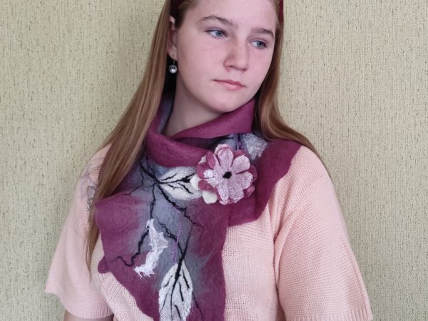 Veltas šalikas su sage - Scarves & shawls