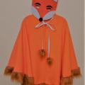 Fox carnival costume with cape for kids - Other clothing - sewing
