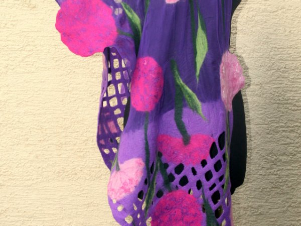 Veltas  šalikas ,, VIOLETINĖ  SVAJONĖ,, 3