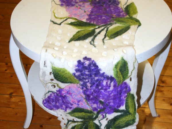 Table Mat and two Table-Napkins ,,LILAC,, - Tablecloths & napkins