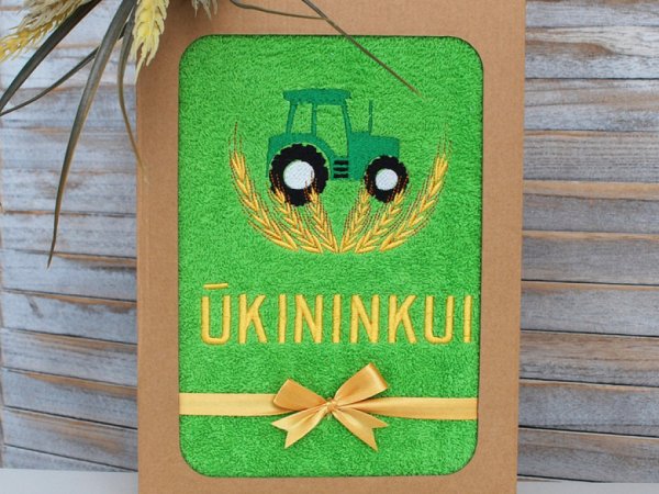 Dovana ūkininkui - siuvinėti rankšluosčiai - Needlework