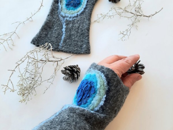 Veltos riešinės su šilku - Wristlets