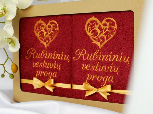 Dovana rubininių vestuvių proga 2