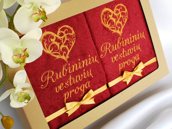Dovana rubininių vestuvių proga - Needlework