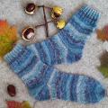 Handmade knitted woolen pattern socks - Socks - knitwork