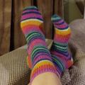 Handmade knitted woolen pattern socks - Socks - knitwork